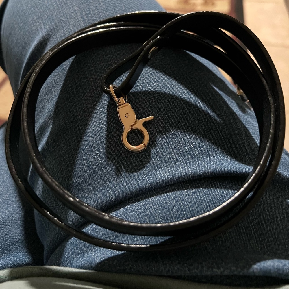 56” long Black crossbody strap